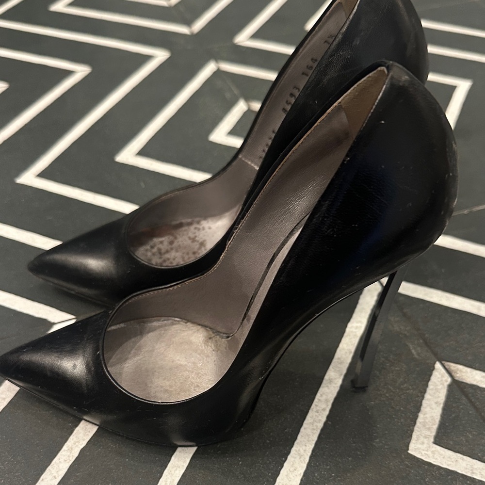 Casadei Black Stiletto Heels